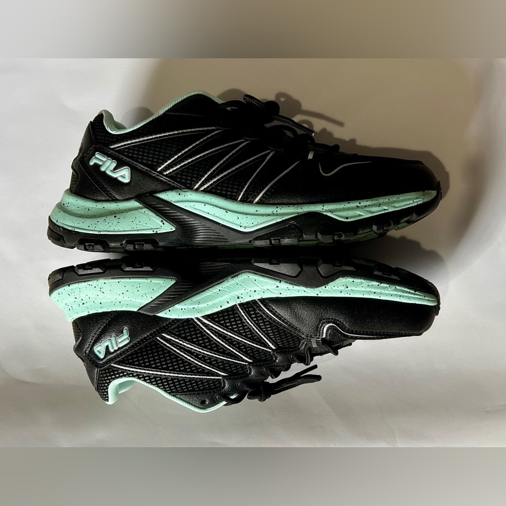Fila Women's Black and Mint Green Athletic Shoes US Women’s 9 - Picture 9 of 13